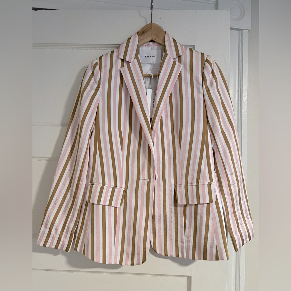 Frame Blazer - Pink and Golden Brown - NWT!